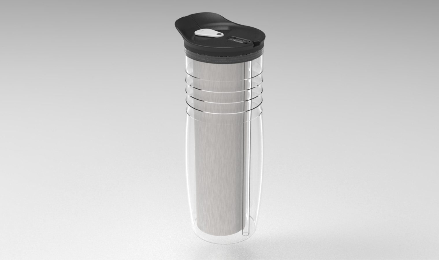 Prototype water bottle, 3D printed